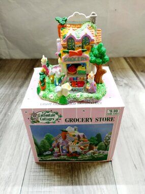 Grocery Store Cottontale Cottages Easter Village Porcelain Painted House